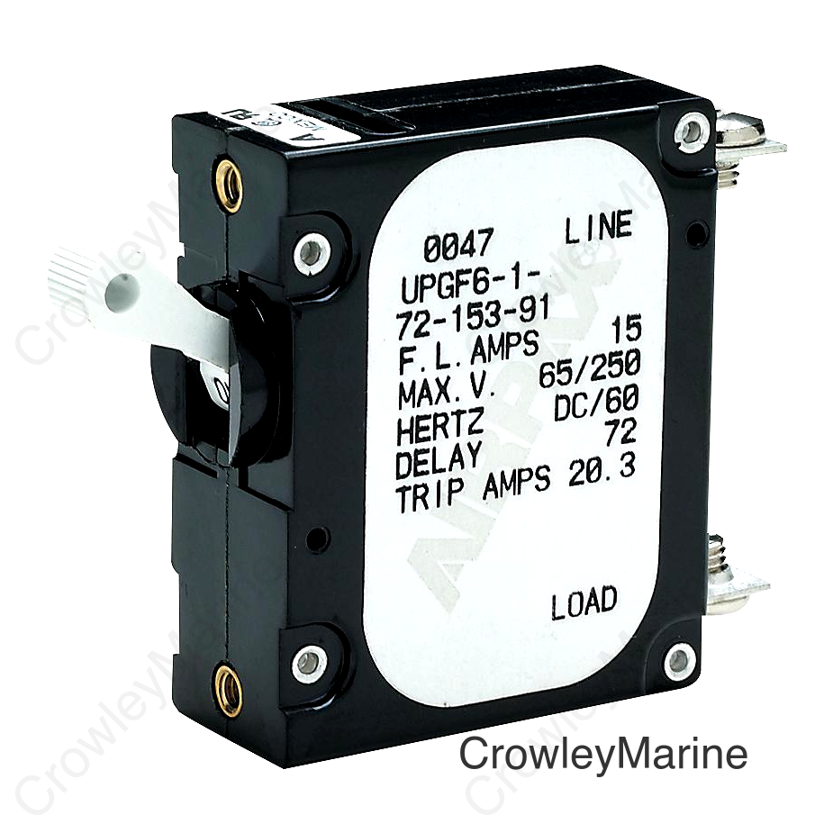 Seachoice AC/DC Panel Breaker With Single White Actuator