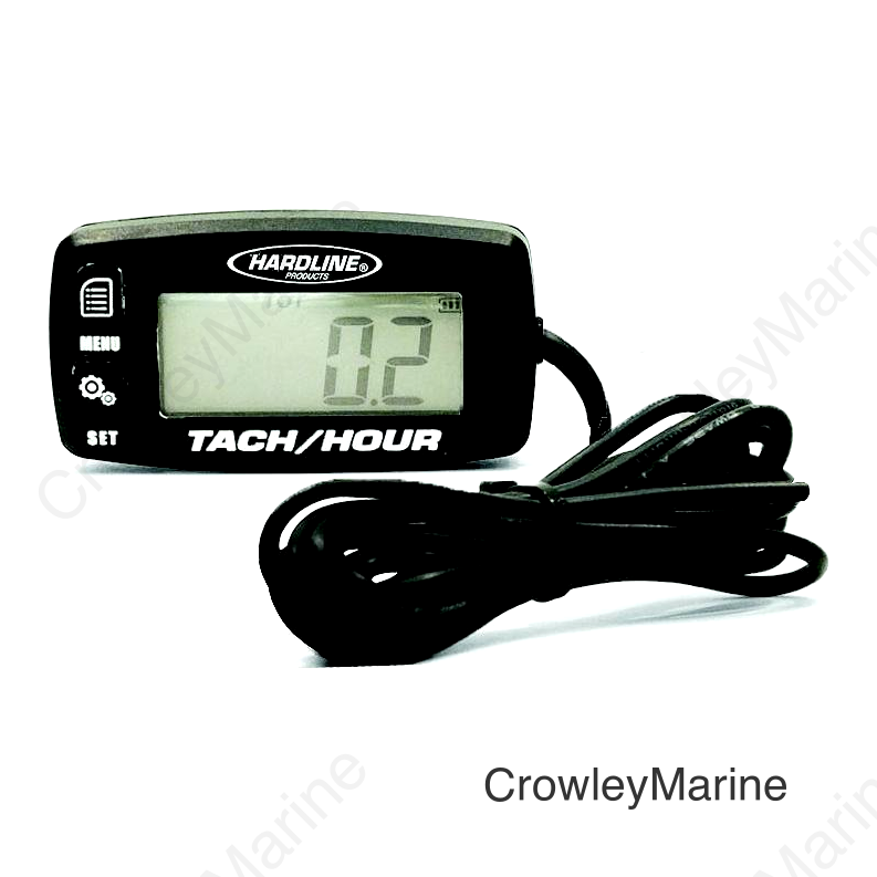 Hardline Hour/Tach Meter For Any Gas Engine 8 Cyl. Or Less