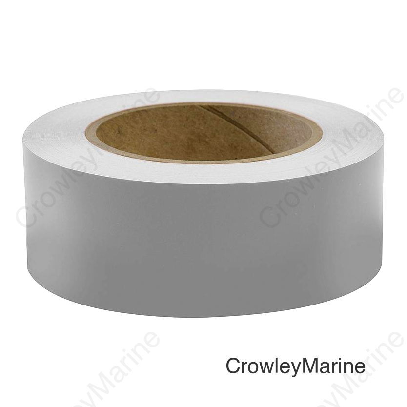 Seachoice 50-77965 Self-Adhesive Boat Striping Tape, 3 Mil Vinyl, 3" x 50', Silver