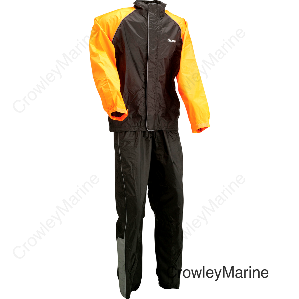 RAINSUIT Z1R BLK/ORNGE 4X