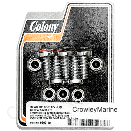 BRAKE ROTOR HARDWARE REAR TORX SCREW KIT