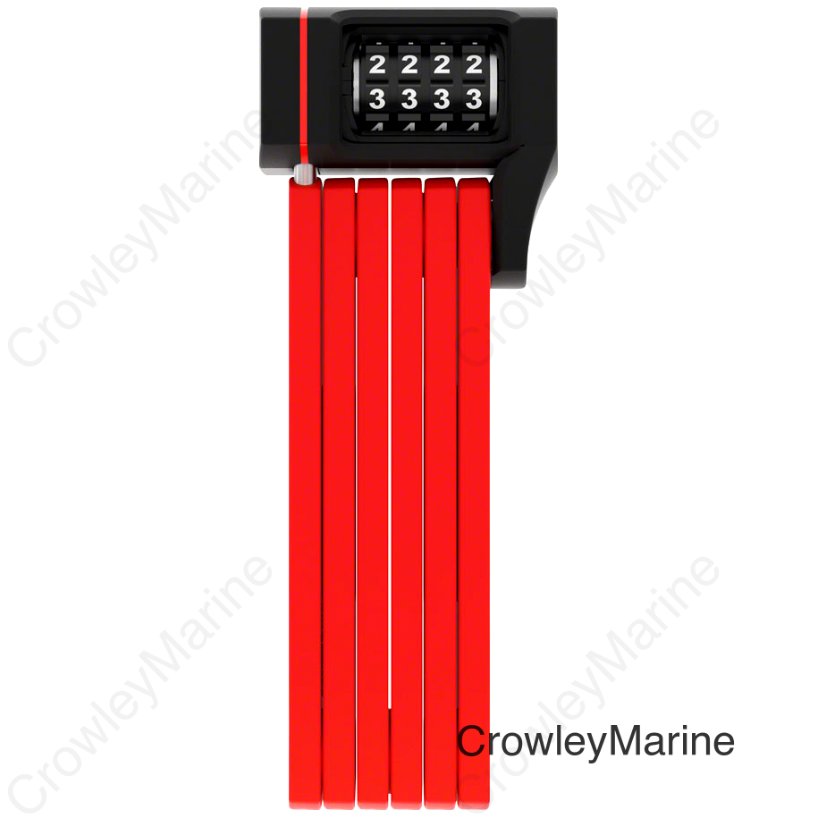 Abus BORDO 5700c Combination Folding Lock - 80cm Red