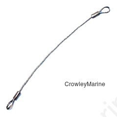 Cable Lanyard, 8" Long with Closed Loop Ends (321240)