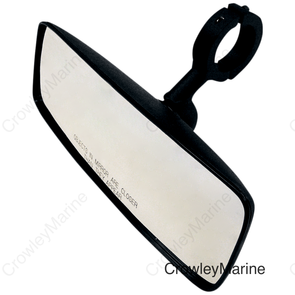 Mirror - Rear View - Center/Roll Cage - Rectangle - Black