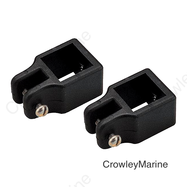 SQUARE TUBE JAW SLIDE BLACK 1"