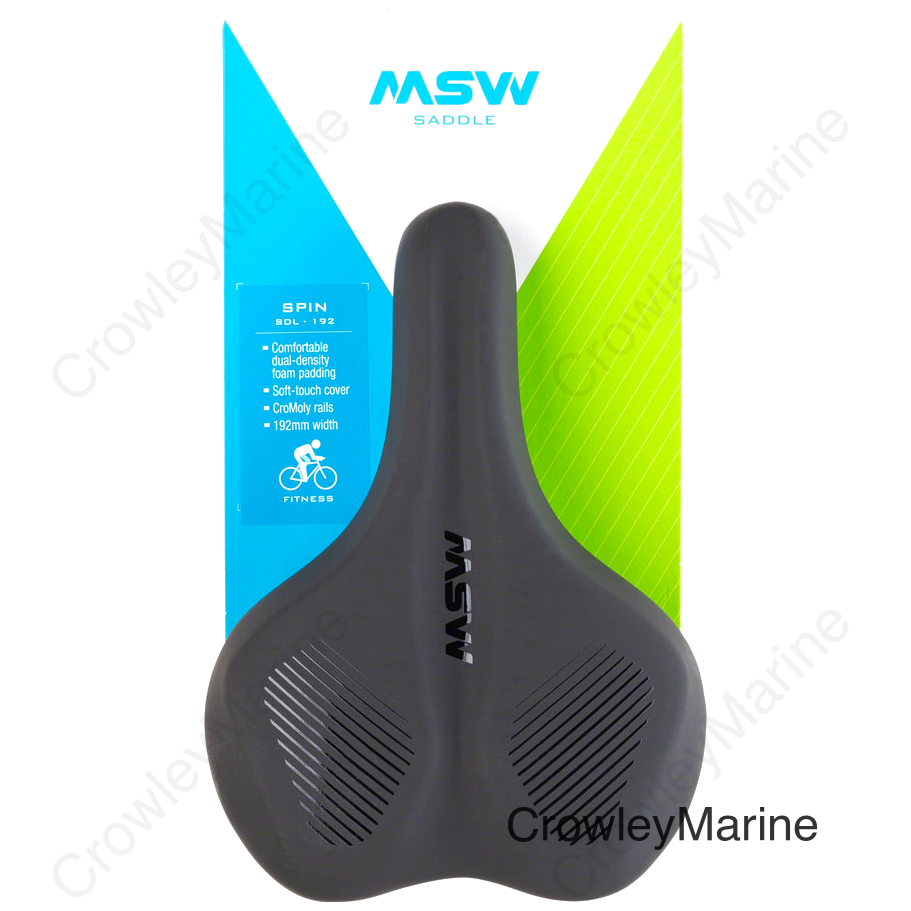 MSW SDL-192 Spin Fitness Saddle - Chromoly Black
