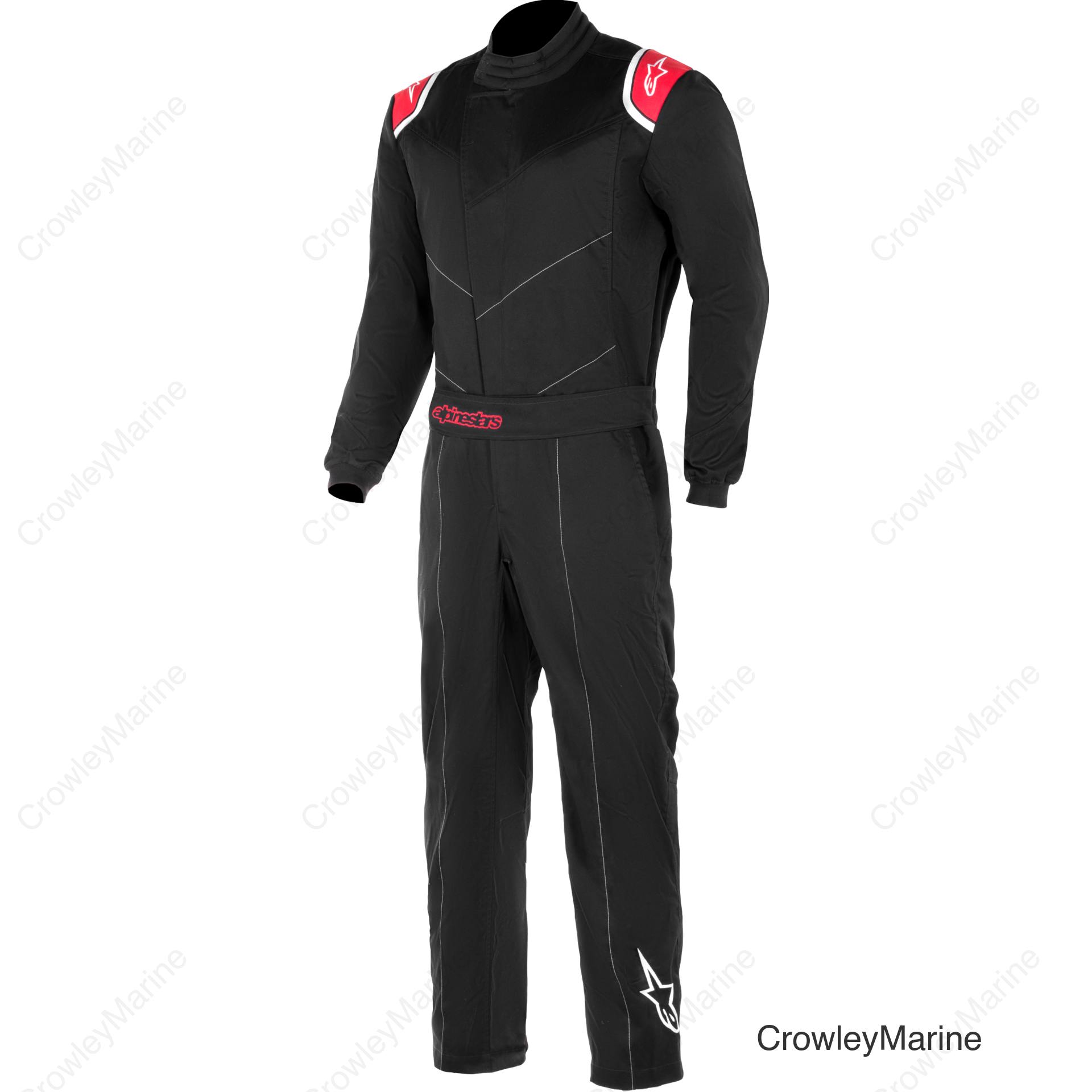 UNIVERSAL DRIVING SUIT BLACK/RED MD