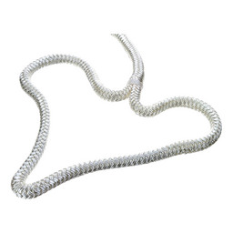Seachoice Double-Braid Nylon Dock Line w/ Eye Splice, Pre-Shrunk, Heat Stabilized, 1/2 In. X 15 Ft., White thumbnail-0
