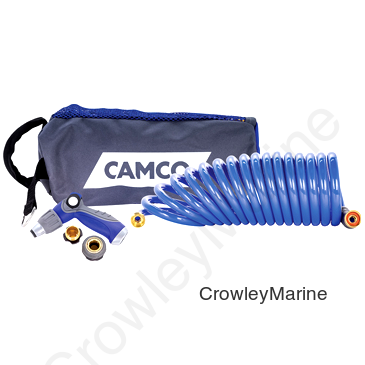 WASHDOWN HOSE COILED W/NOZZ 20'