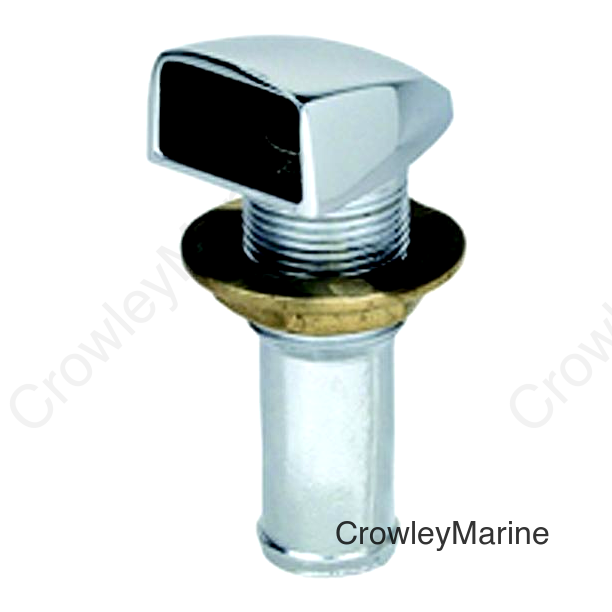 Chrome Plated Brass Gas Tank Vent F-3/4  Hos