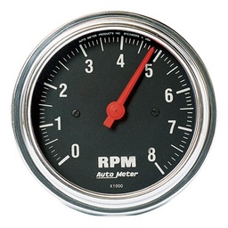 Autometer Traditional Chrome 2-1/16in 12HR Analog Clock Gauge thumbnail-2
