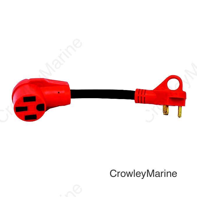 Valterra Dogbone Style Mighty Cord 12" RV Adapter Cord with Handle