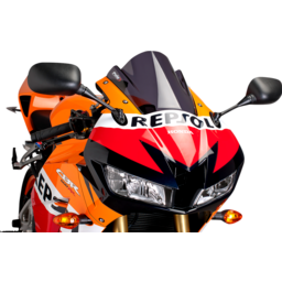 Race Windscreen - 9-1/2" - Dark Smoke - CBR600RR