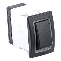 Sierra RK40660B Rocker Switch w/Halo LED Light, ON - ON, DPST, Blue
