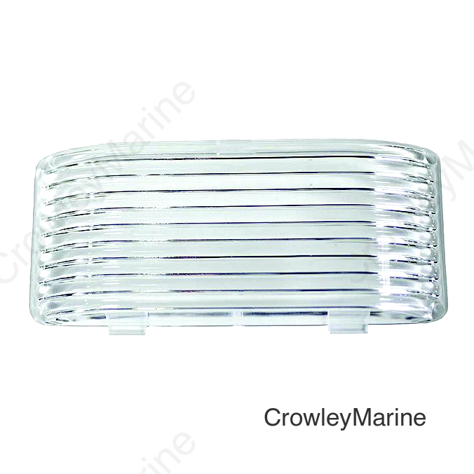 Valterra DG71262VP Porchlight Replacement Lens, Oval, Clear