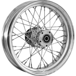 RR 40-SPK CHROME 16X3.5 BT/XL-HUB 3/4" AXL 00 LTR