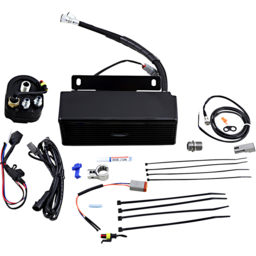 Below Regulator Mount Oil Cooler - Gloss Black - Touring/Trike