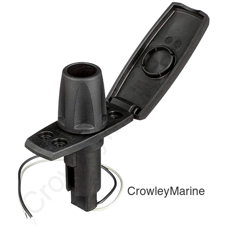 ASM-RECT BASE, BLK, 2 PIN (910V2PB-1)