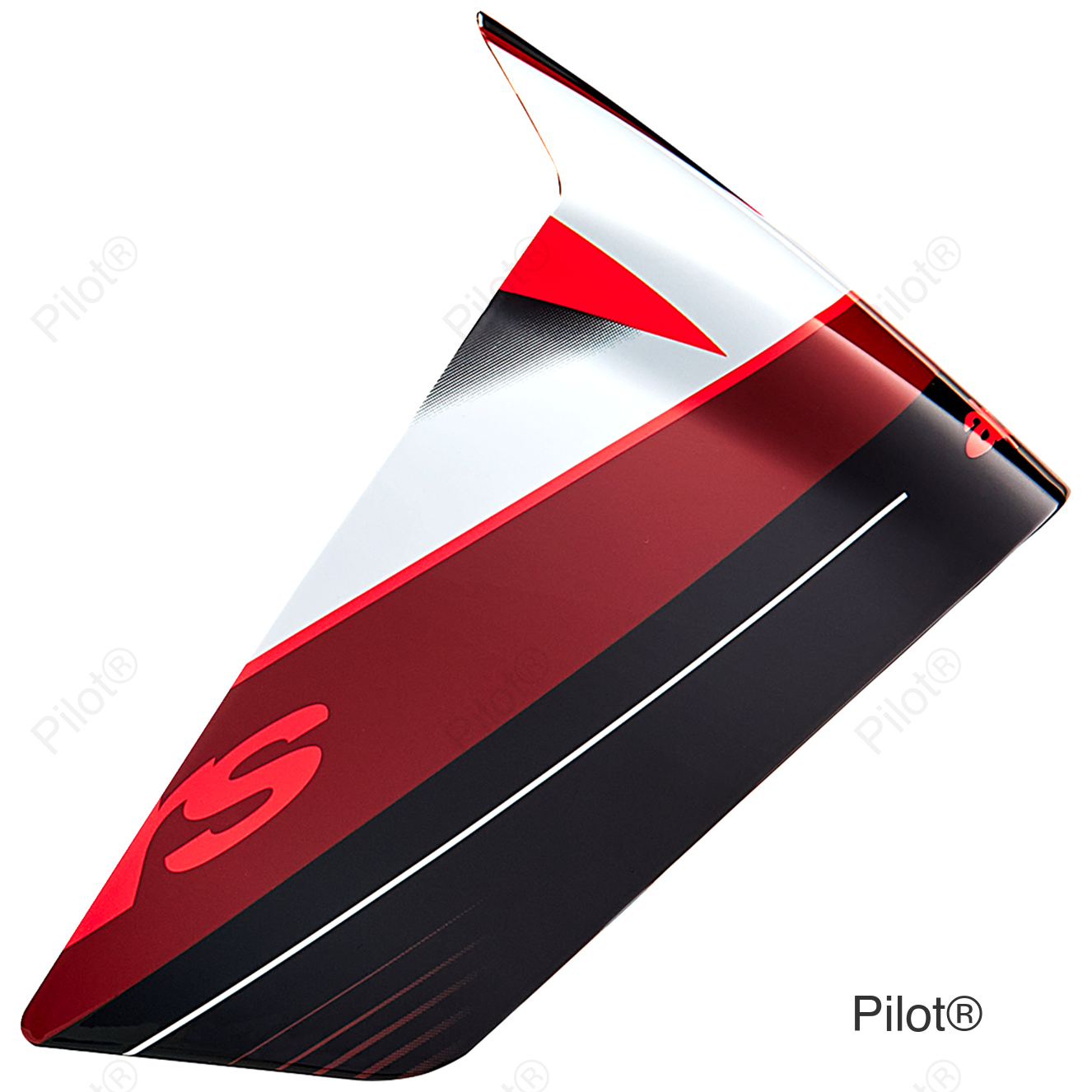 Supertech R10 Spoiler - Race - Team - Black/Carbon Red/Gloss White
