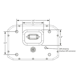 AEM CD-7 Non Logging Race Dash Carbon Fiber Digital Display (CAN Input Only) thumbnail-7