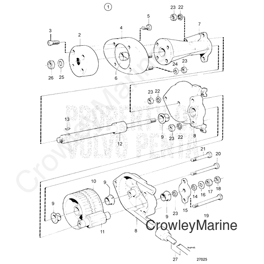 Hexagon Nut(V2) - Volvo Penta (955847)