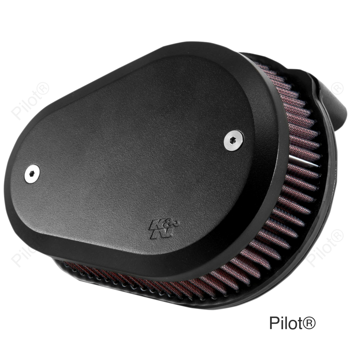 Street Metal Air Intake Kit - Flare - Black - Twin Cam