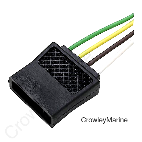 Seachoice 4 Pole Flat Male Trailer Connector For Trailer Side