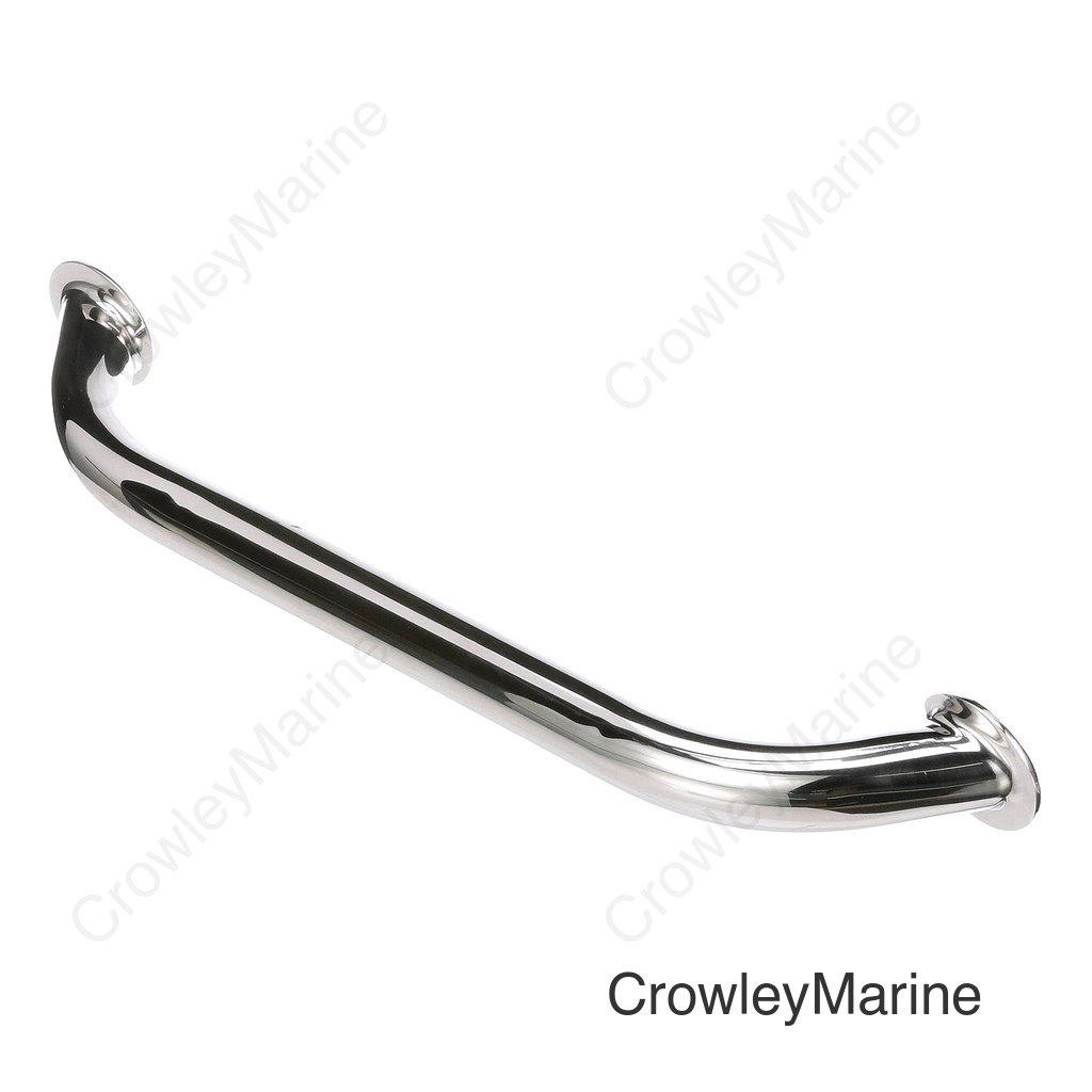 Seachoice Hand Rail, 24 in. Long, 304 Stainless Steel, Accepts 1/4-20 Bolts