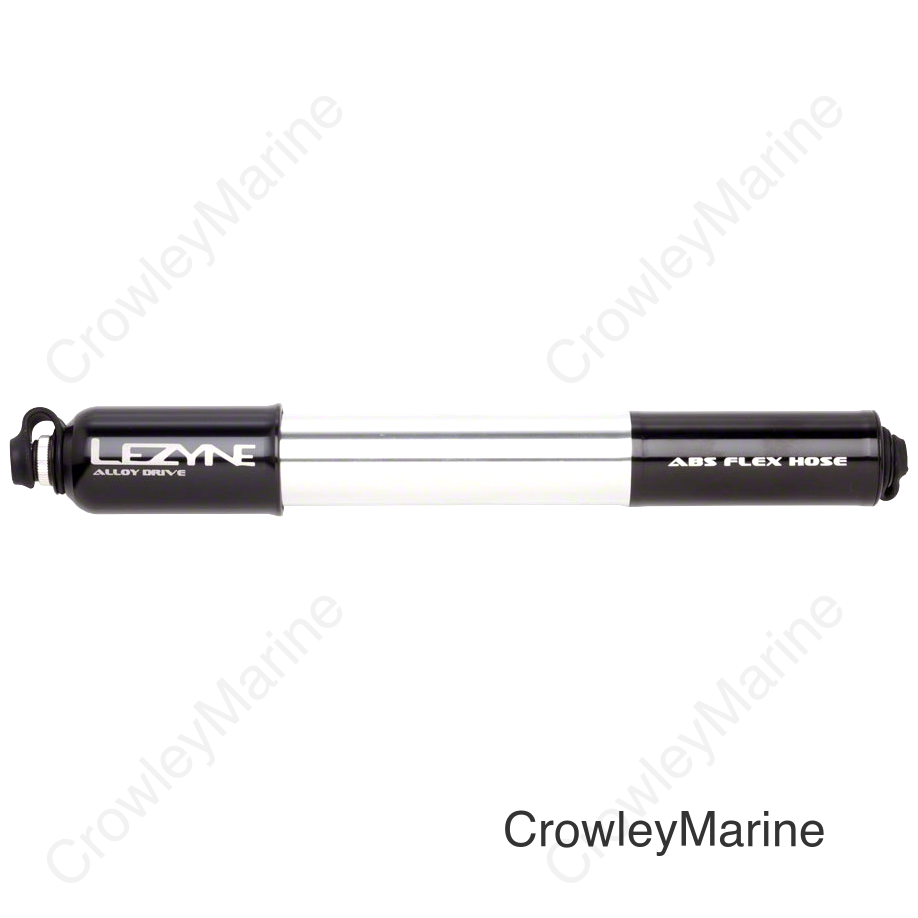 Lezyne ABS Alloy Drive Frame Pump Medium: Black/Polished Silver