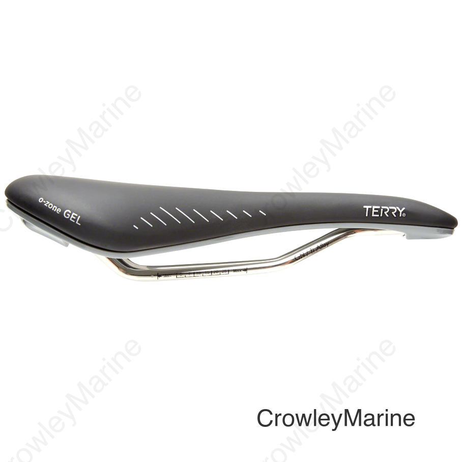 Terry Raven Ti Gel Saddle - Titanium Black