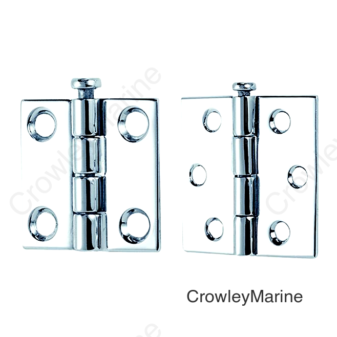 2-1/2 x 2 Rem Pin Hinges, 6 Hole #8 Fastener, 1 pr.