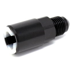 Torque Solution Push-On Quick Disconnect Adapter Fitting: 5/16IN SAE to -8AN Male Flare thumbnail-1