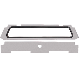 REAR WINDSHIELD SPARKLE SILVER METALLIC