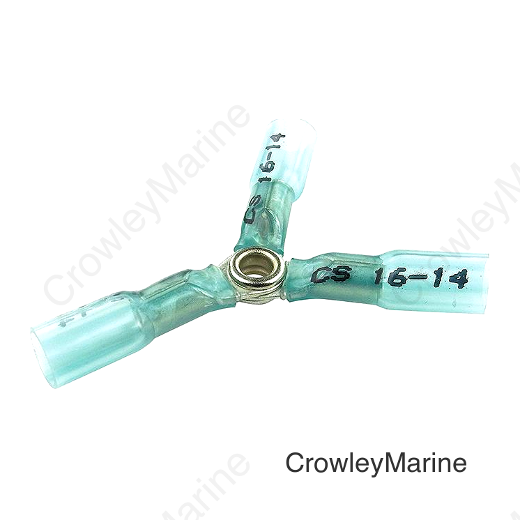 Seachoice 60324 Clear Seal 16-14 Ga. 3-Way Splice, Blue, 3/Bag