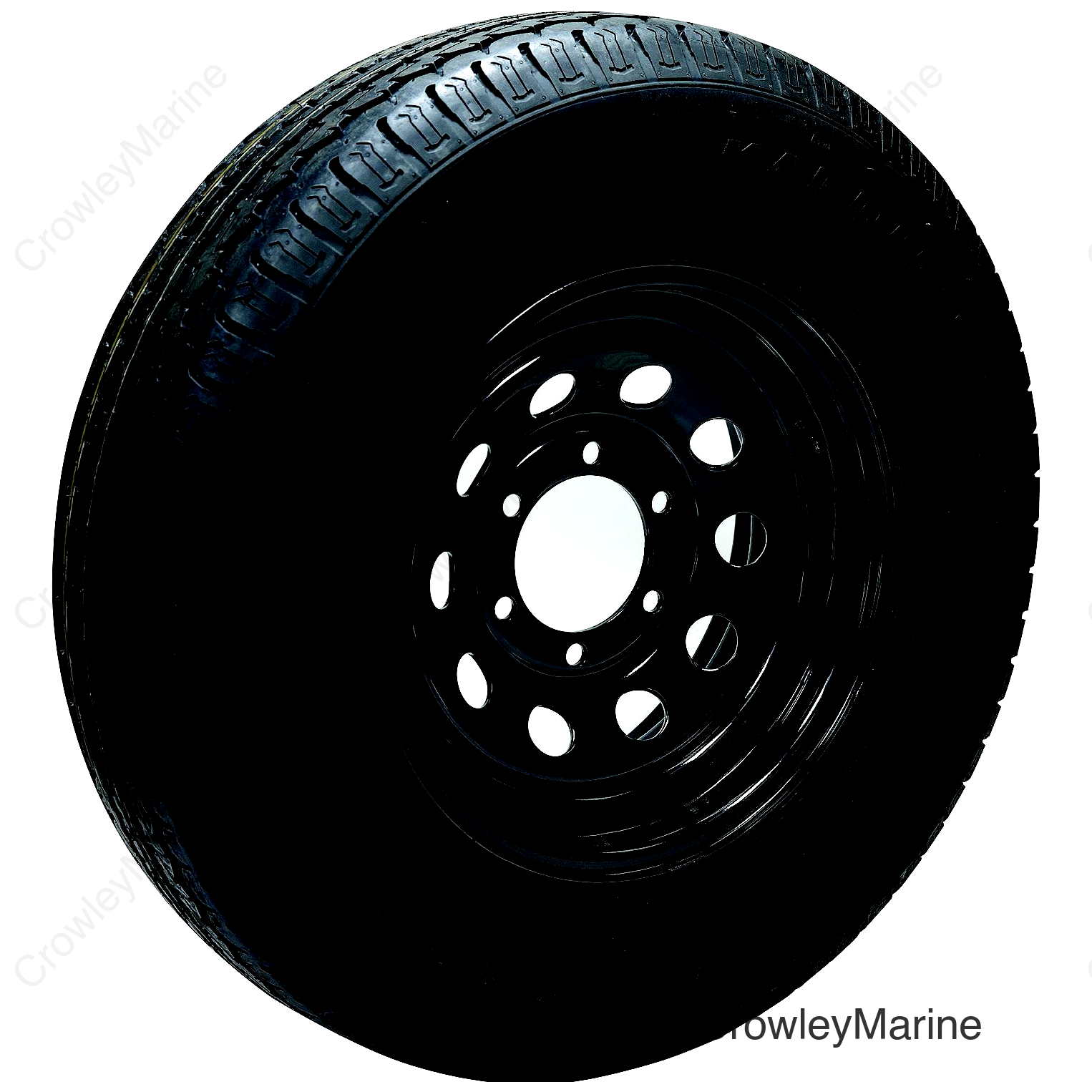 Seachoice 53433 ST225/75R15D/6H KR35 15" Black Modular, 6-Lug on 5-1/2" Radial Tire & Wheel Assembly