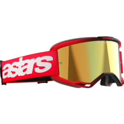 Vision 5 Goggle - Blaze - Red - Gold Mirror thumbnail-1