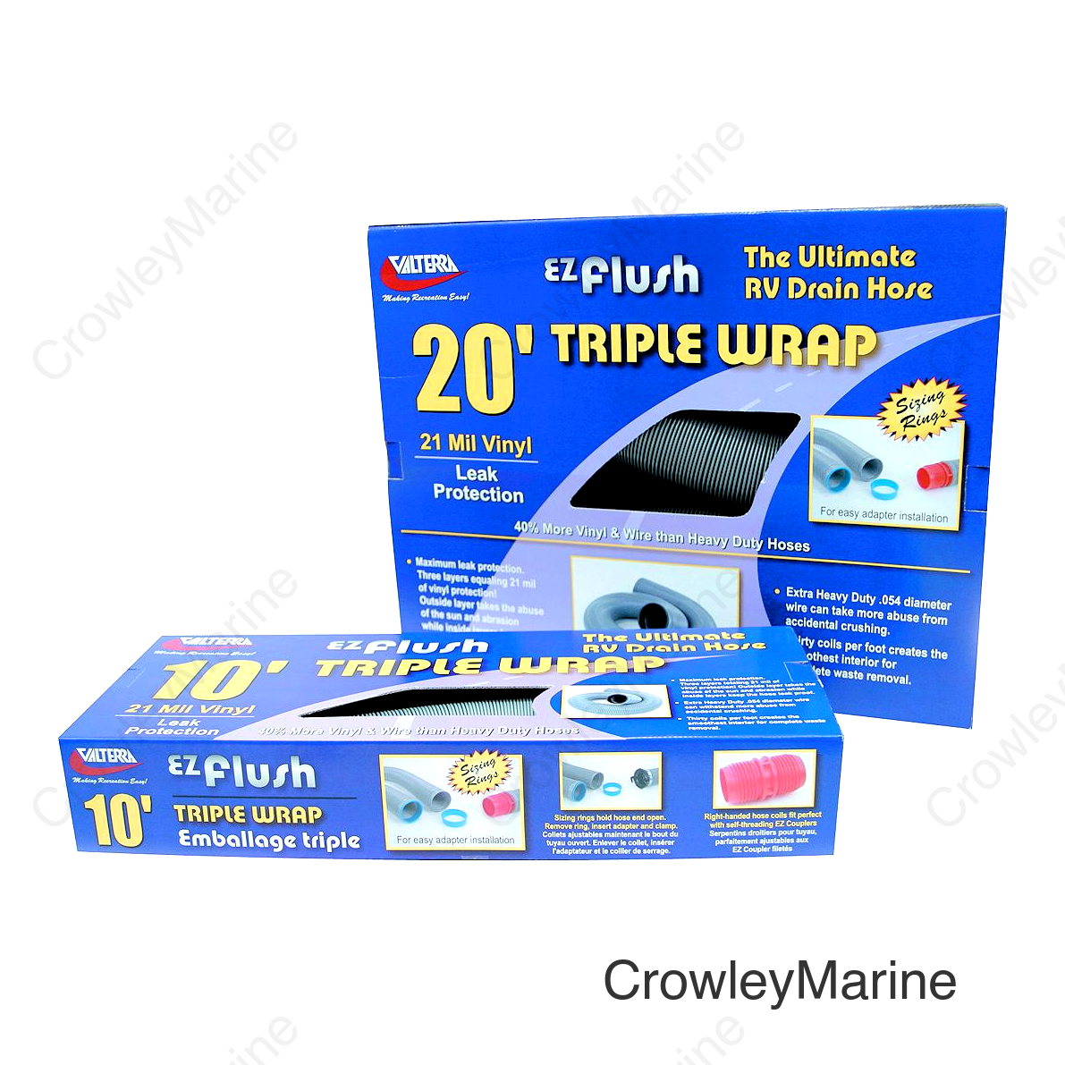 Valterra E-Z Flush Triple Wrap 3" RV Hose