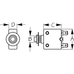 THERMAL CIRCUIT BREAKER 5 AMP (420805-1) thumbnail-0