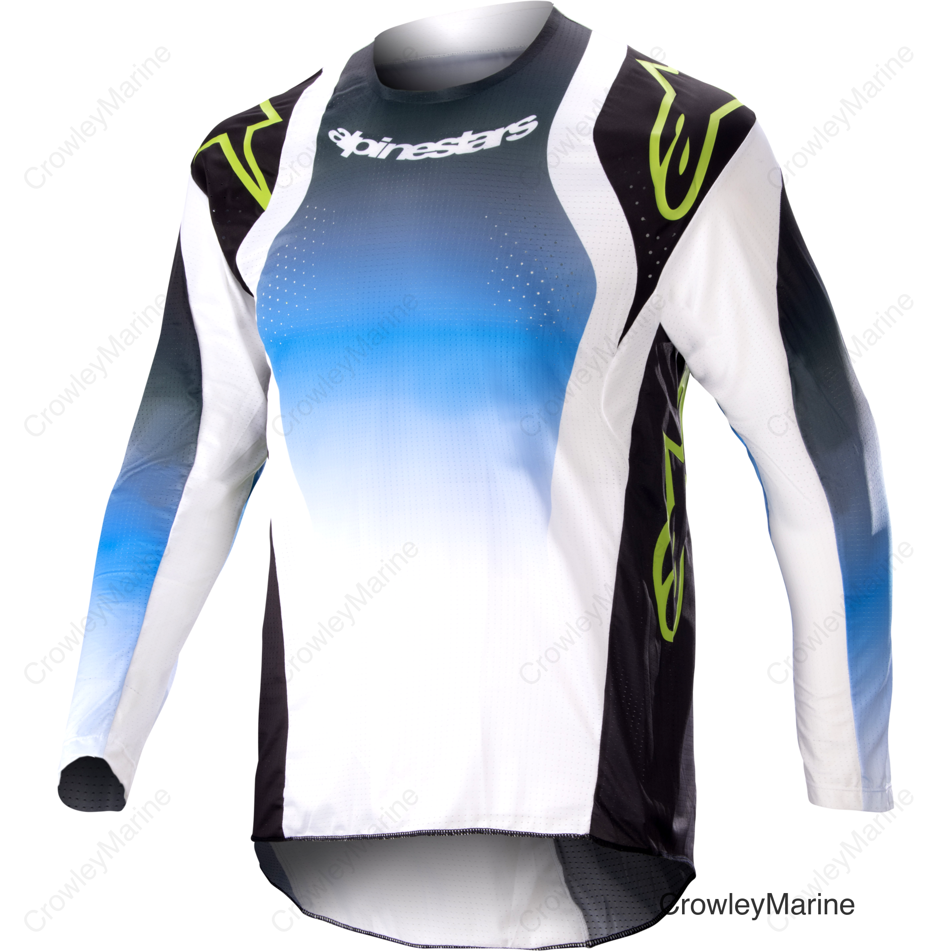YOUTH RACER PUSH JERSEY NIGHTLIFE BLUE/WHITE YL