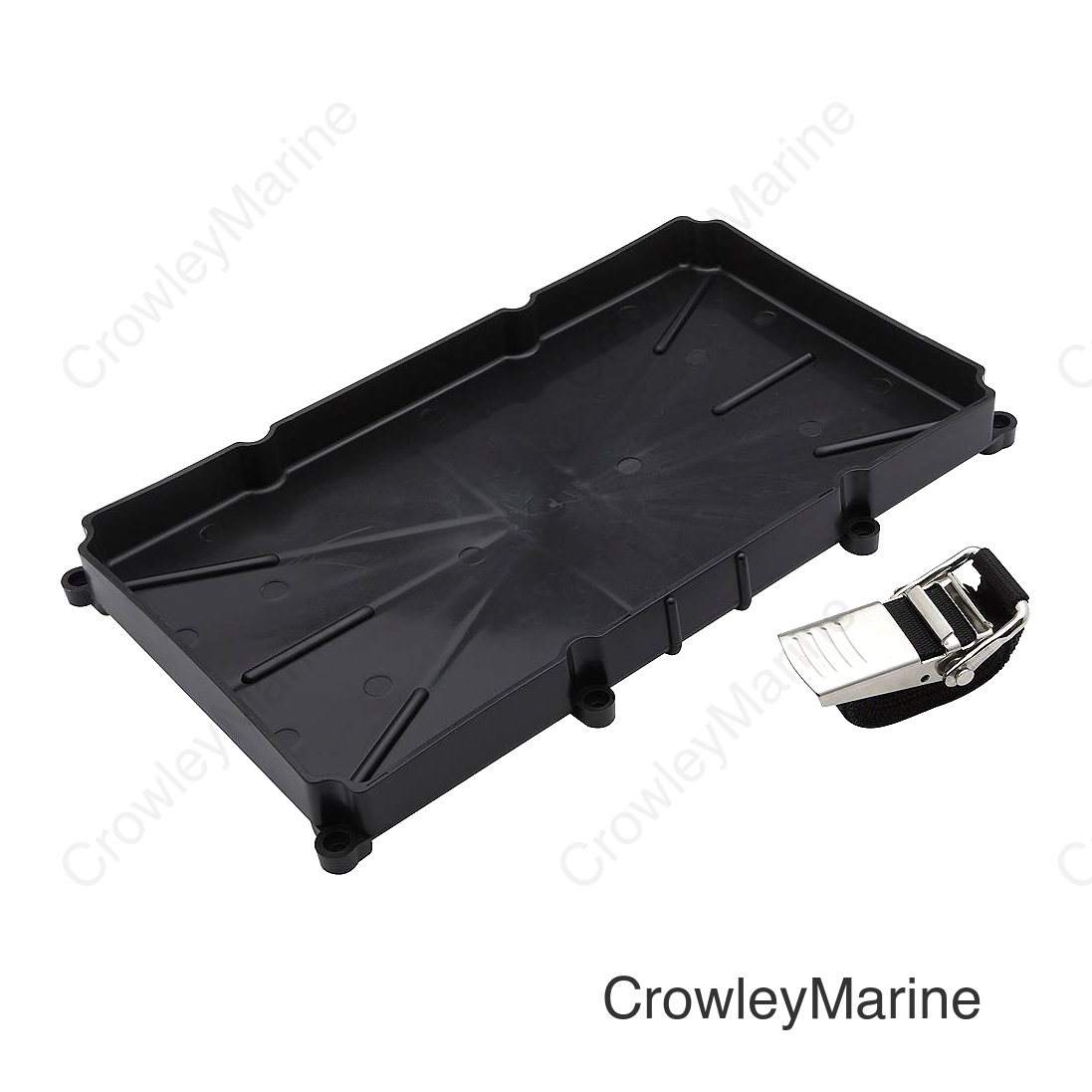 Seachoice Battery Tray With Stainless Steel Buck, Group 27