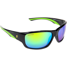 Seachoice 98823 "Neptune" Polarized Sunglasses, Frame: Shiny Black, Lens: Green Mirror thumbnail-2