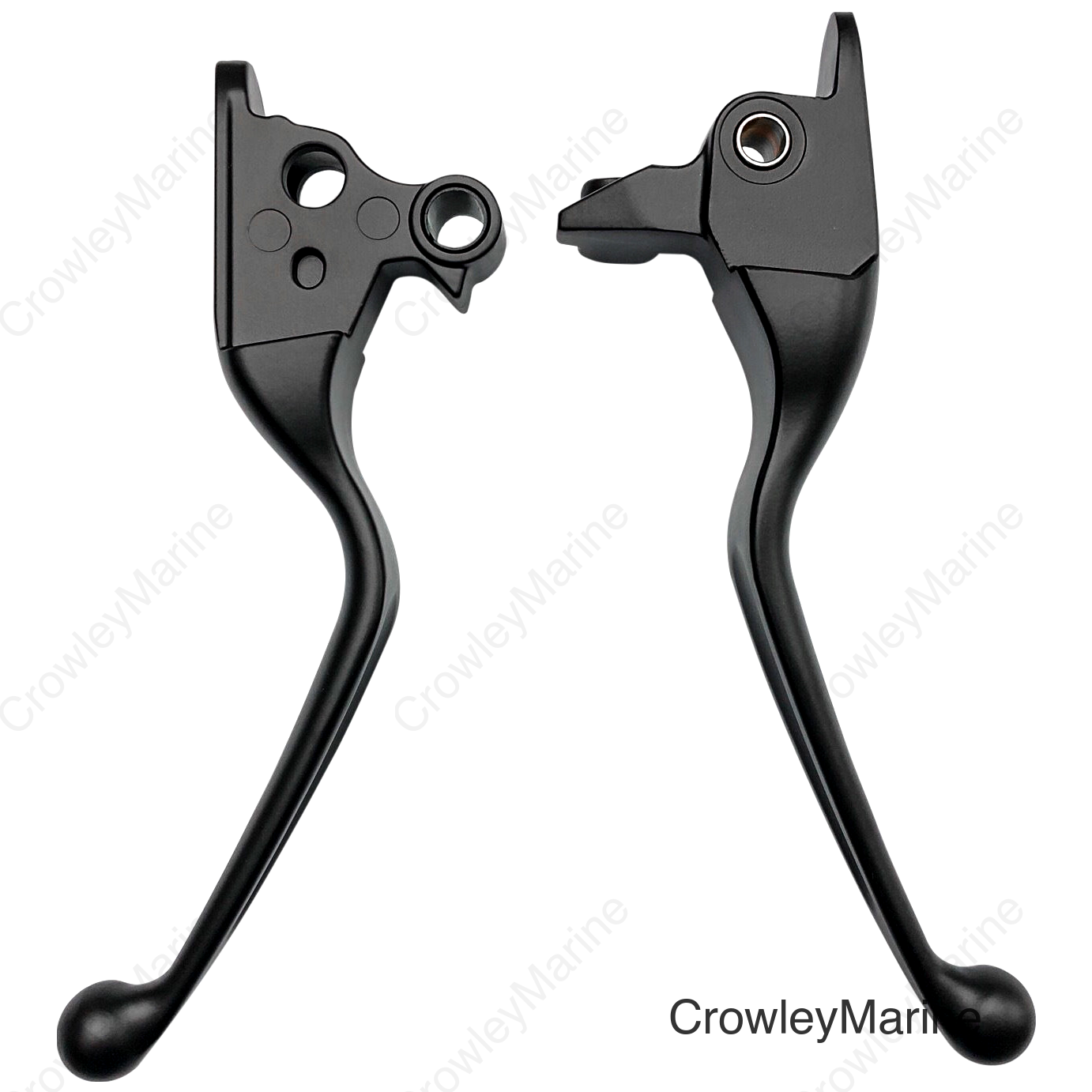 SMOOTH LEVER SET BLACK FLH/FLT 08-13 W/CABLE CLUTCH