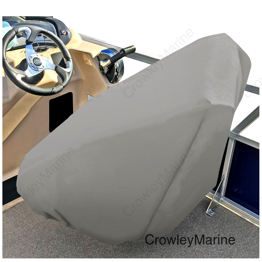 CAPTAIN CHAIR SEAT COVER - FLEXFIT GRAY