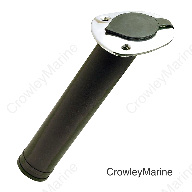 Seachoice 30 Degree Plastic Rod Holder With Stainless Steel Flange