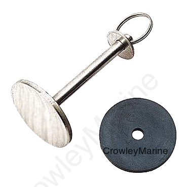 Sea-Dog 2218421 Stainless Hatch Cover Pull w/Rubber Gasket