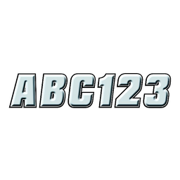 Hardline 2" Factory Matched Snowmobile Registration Kits, Silver/Black thumbnail-0