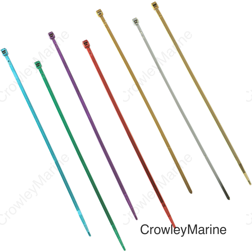 CHROME CABLE TIE 7" 10 PK