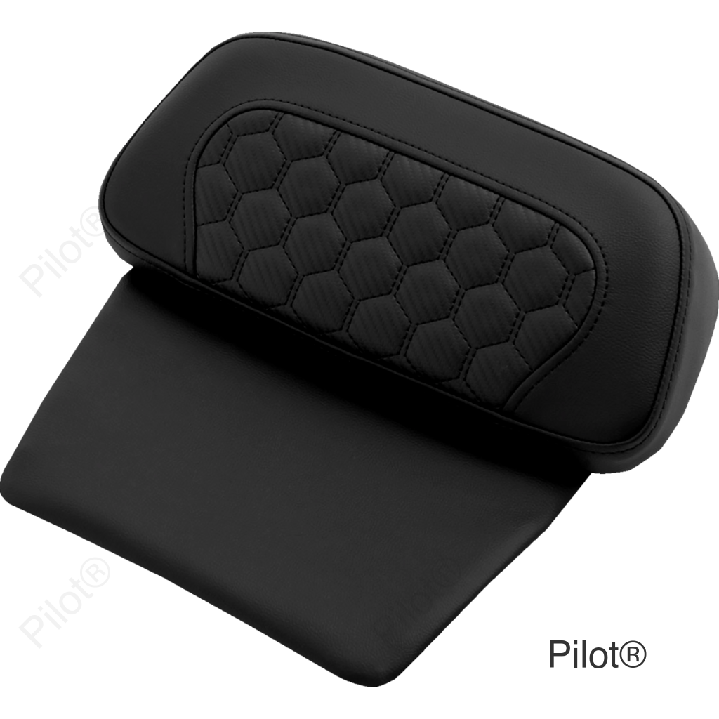 Chopped Tour Pak Pad - Honeycomb - Black Stitching - FLH/FLT '14-'24