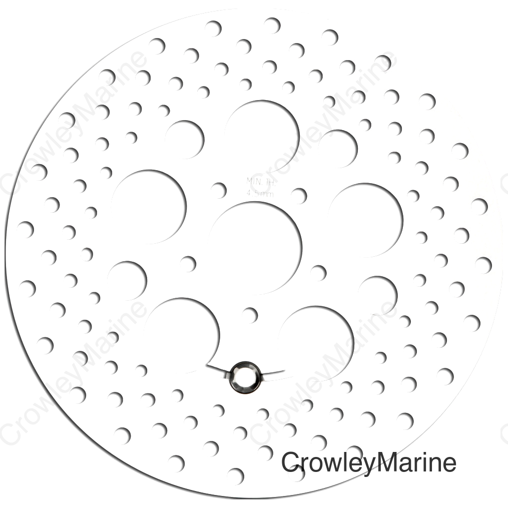 SS DRILLED FR ROTOR 11.8 POLISHED