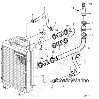 Charge Air Pipe(V2) - Volvo Penta (3839303)